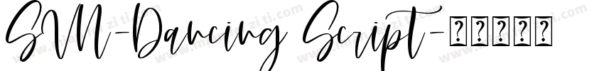 SVN-Dancing Script字体转换